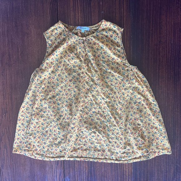 Madewell Tops - Madewell Shirred Shell Tank in Calico Floral